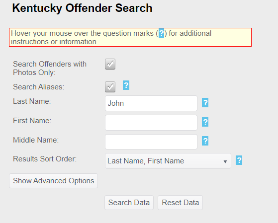 Offender Information - Kentucky Department of Corrections - Offender Online  Lookup System