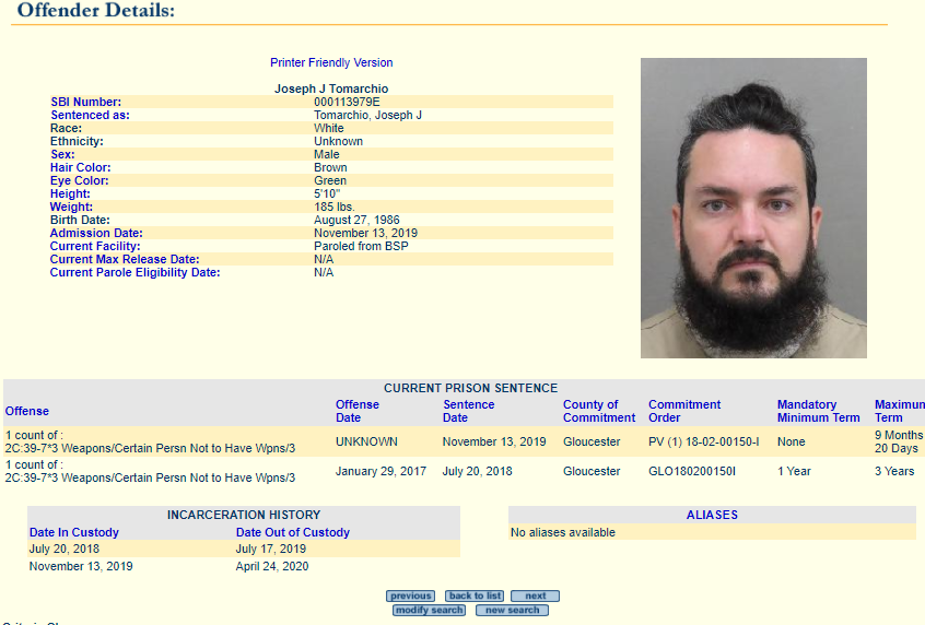 New Jersey Inmate Search 9033